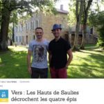 article sur la maison d'hôtes les hauts de saulies