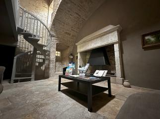 Espace détente - Salon Bibliothèque - Hotel de charme - Cahors - Lot